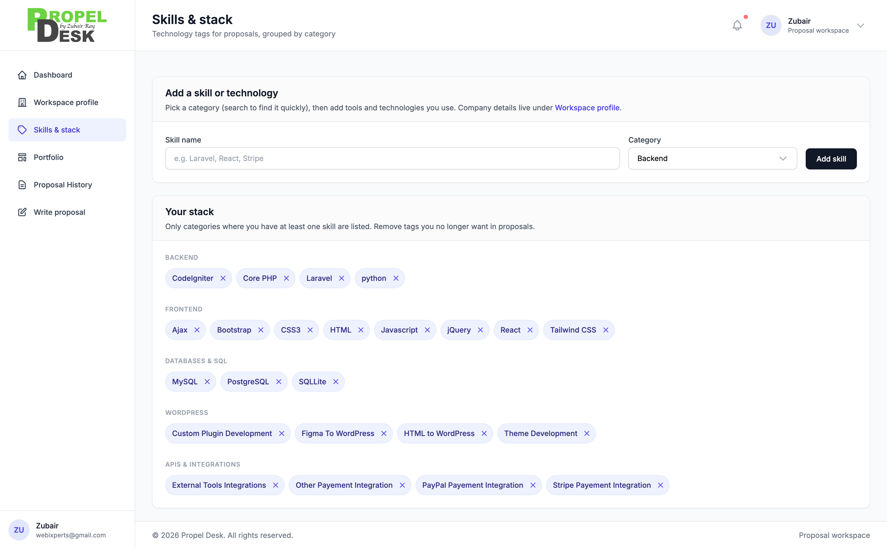 How to structure your proposal footer &amp; follow-ups